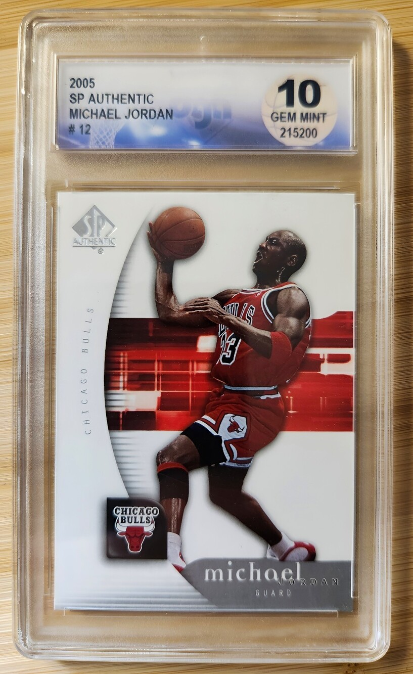 Upper Deck 2005-06 SP Authentic Michael Jordan #12 Chicago Bulls Graded Card